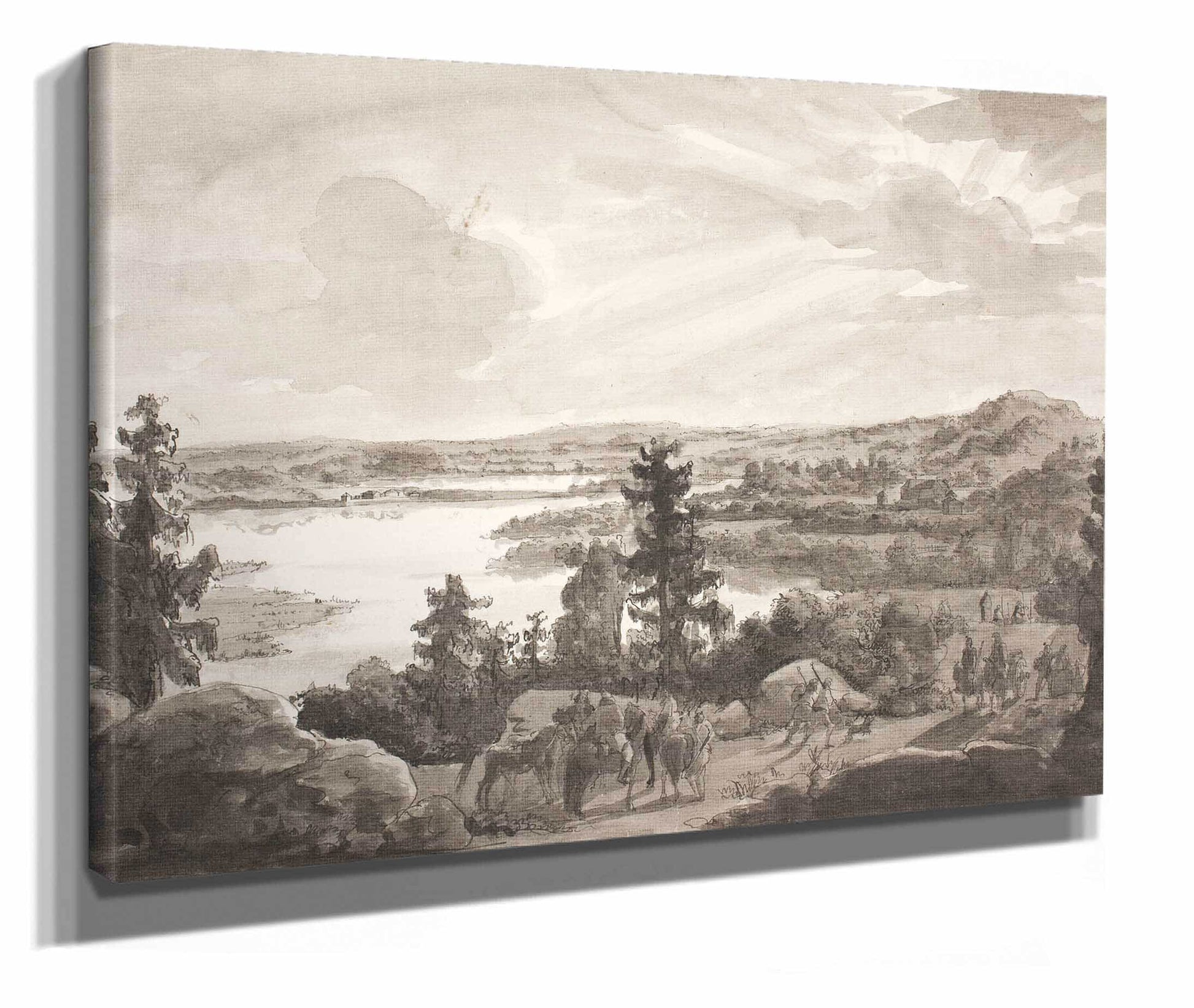 View Of A Lake Norway by Johan Christian Dahl