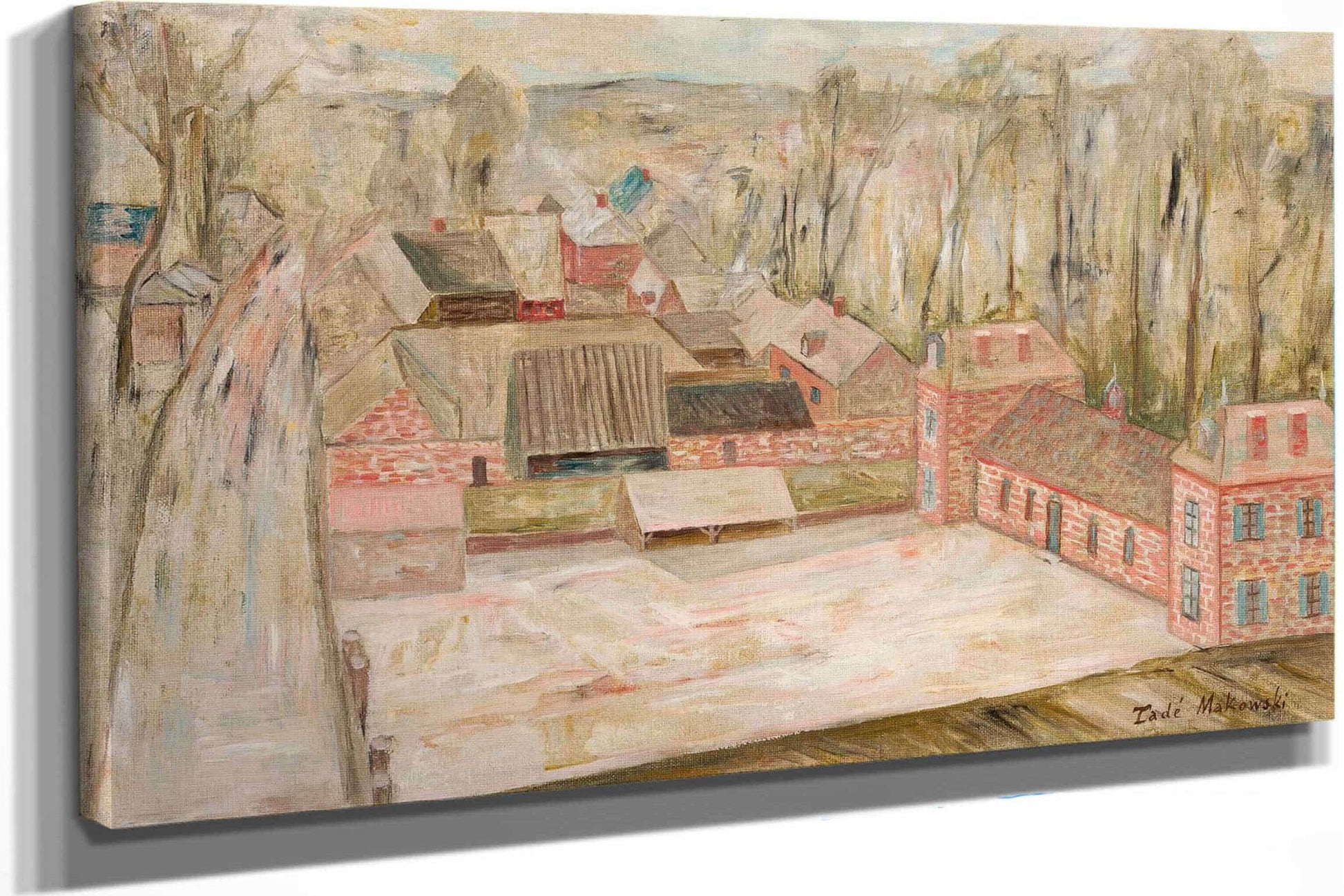 View Of A Small Town by Tadeusz Makowski