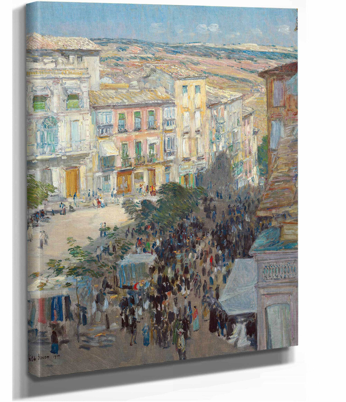 View Of A Southern French City by Childe Hassam