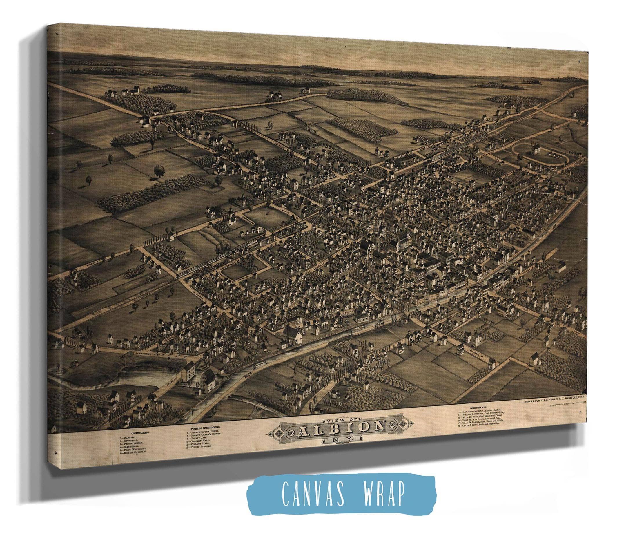 View Of Albion Ny 1880 State of New York