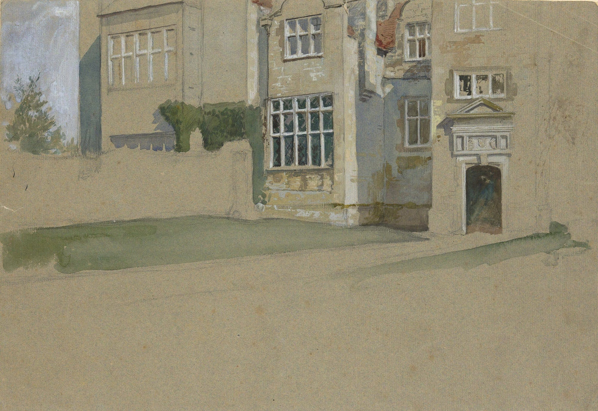 View Of An English House by Edwin Austin Abbey