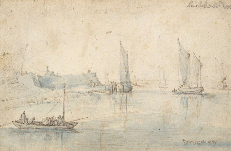 View Of Bakkers Veer Netherlands by Jan Brueghel The Elder