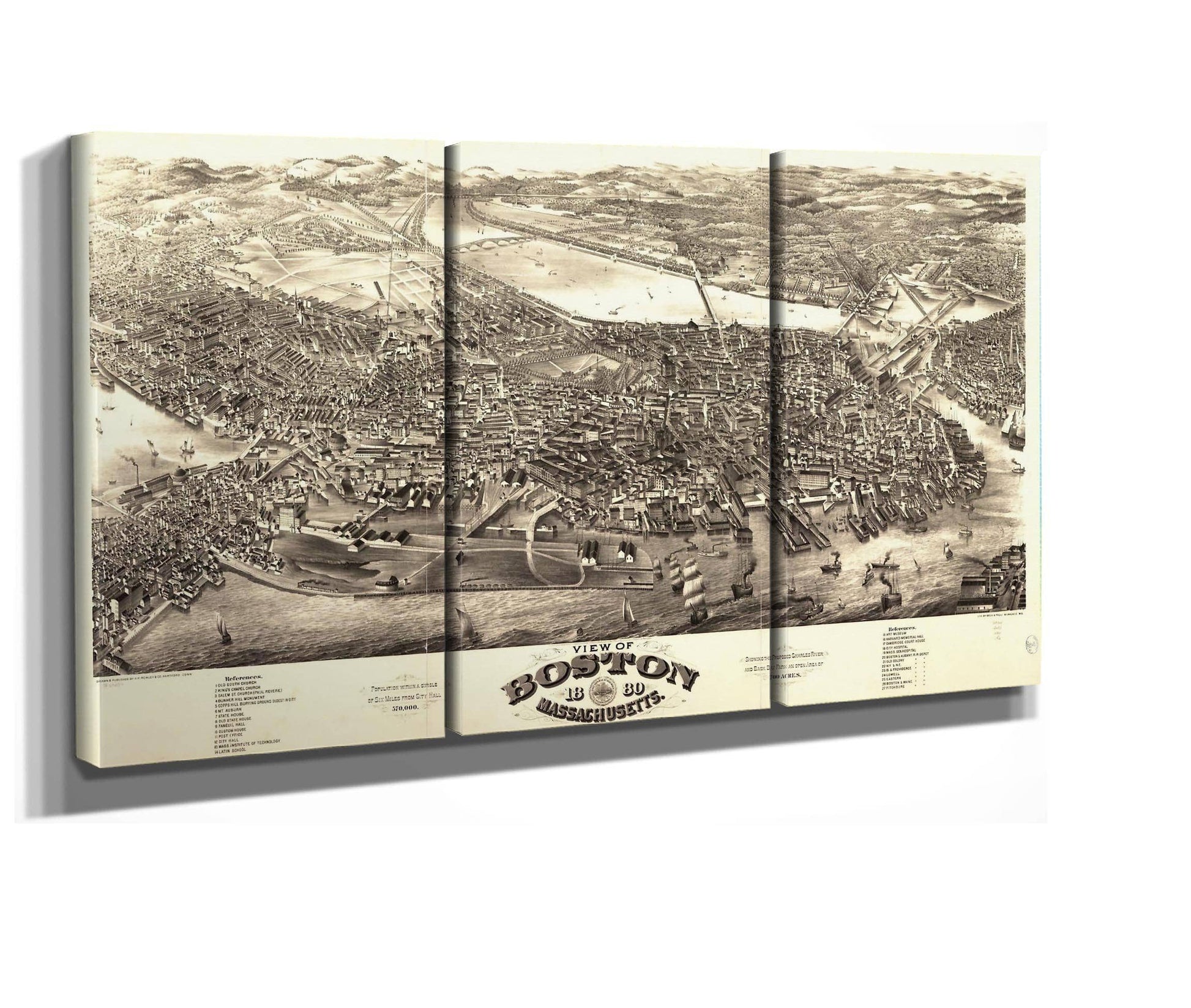 View Of Boston Massachusetts 1880  State Of Massachusetts