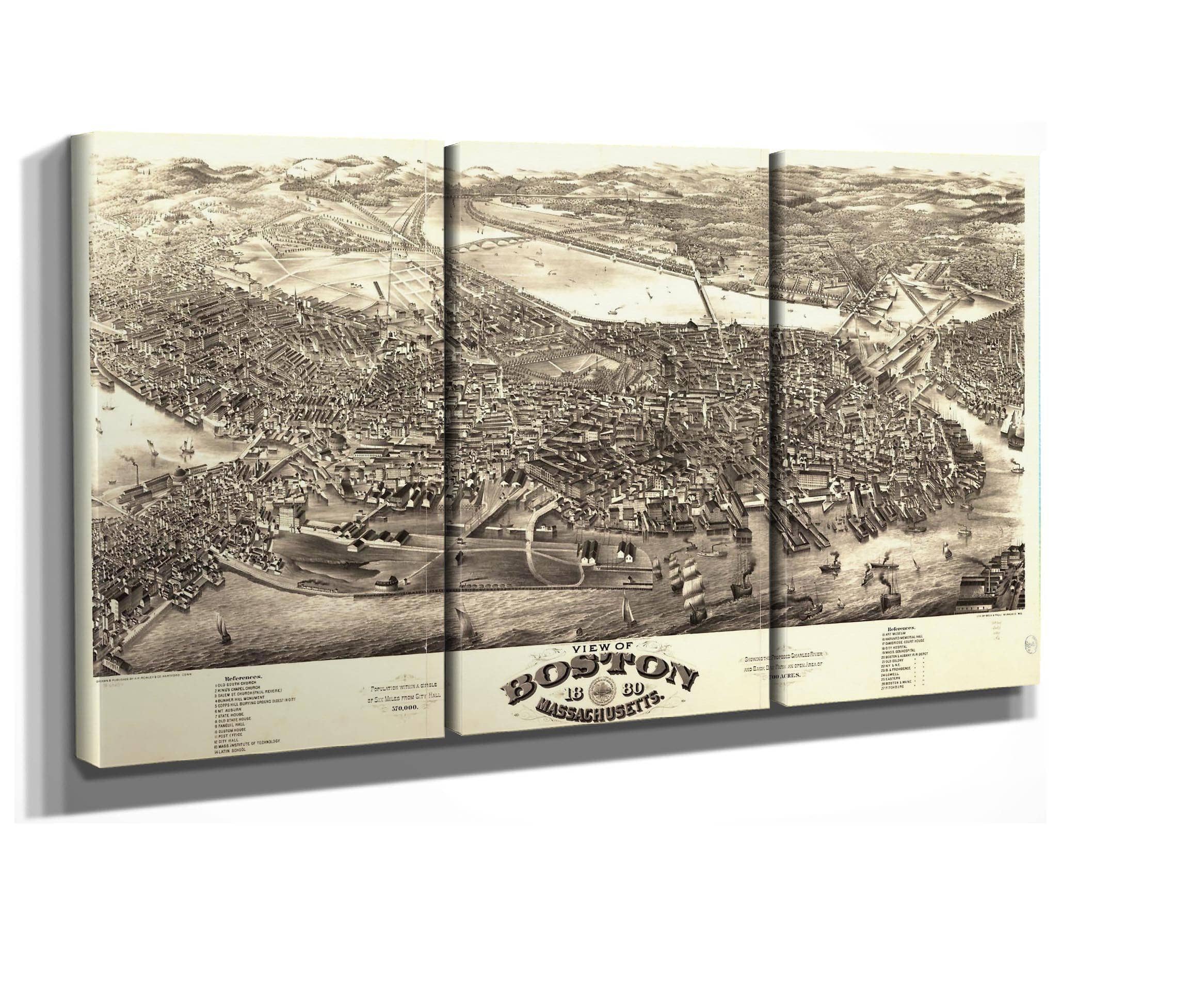View Of Boston Massachusetts 1880  State Of Massachusetts