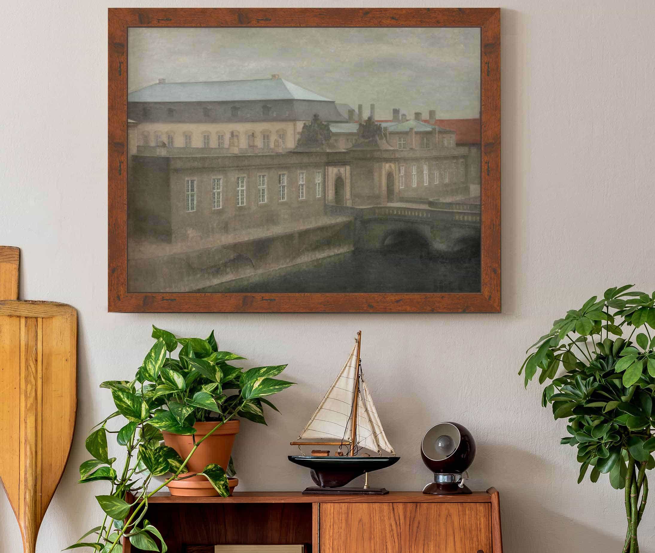 View Of Christiansborg Palace Late Autumn by Vilhelm Hammershoi