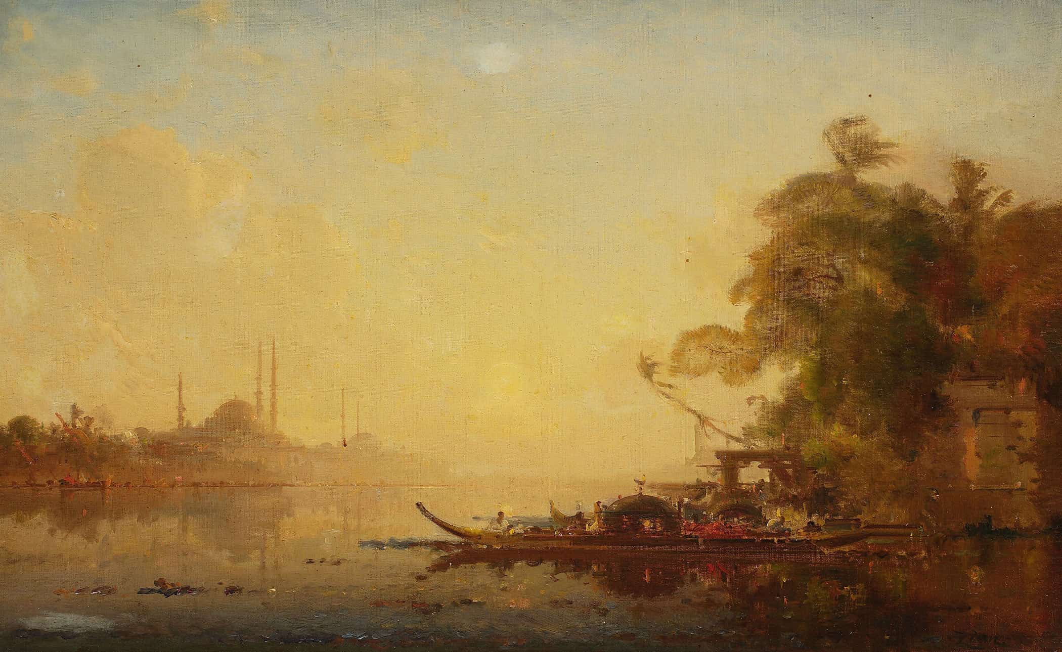 View Of Constantinople by Felix Ziem