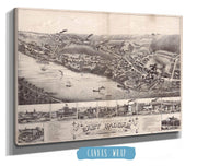 View Of East Haddam Connecticut And Goodspeeds Landing 1880 State of Connecticut
