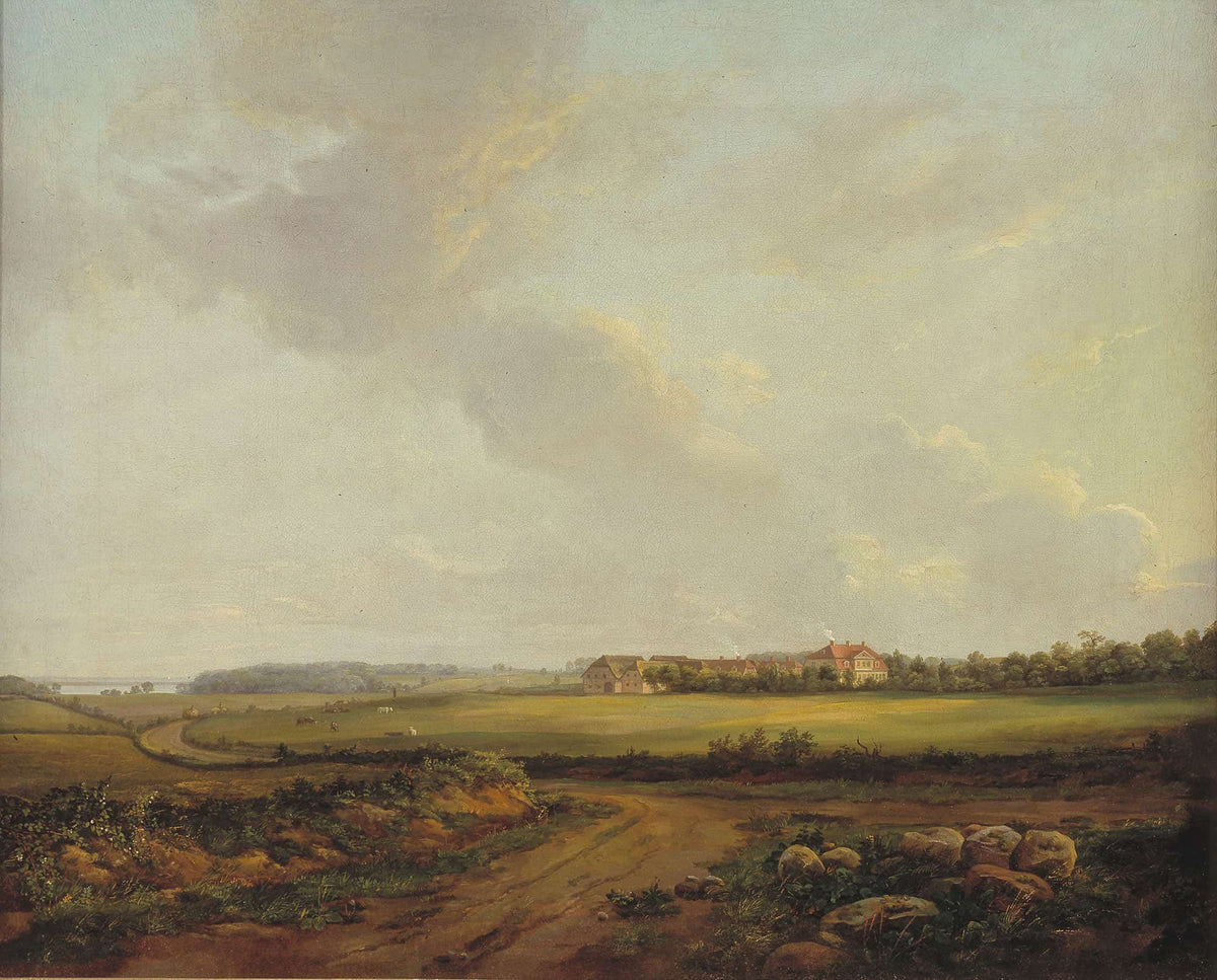View Of Engelholm At Praesto In Zealand by Johan Christian Dahl