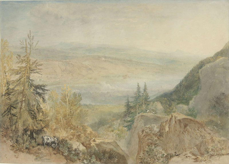 View Of Farnley Hall In Yorkshire by Joseph Mallord William Turner