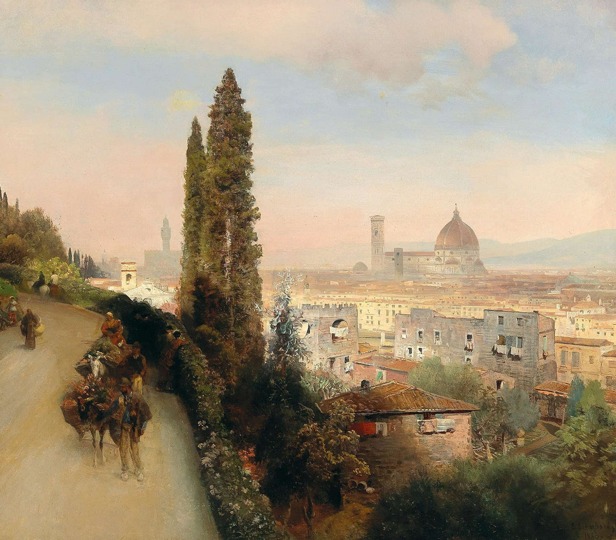 View Of Florence by Oswald Achenbach