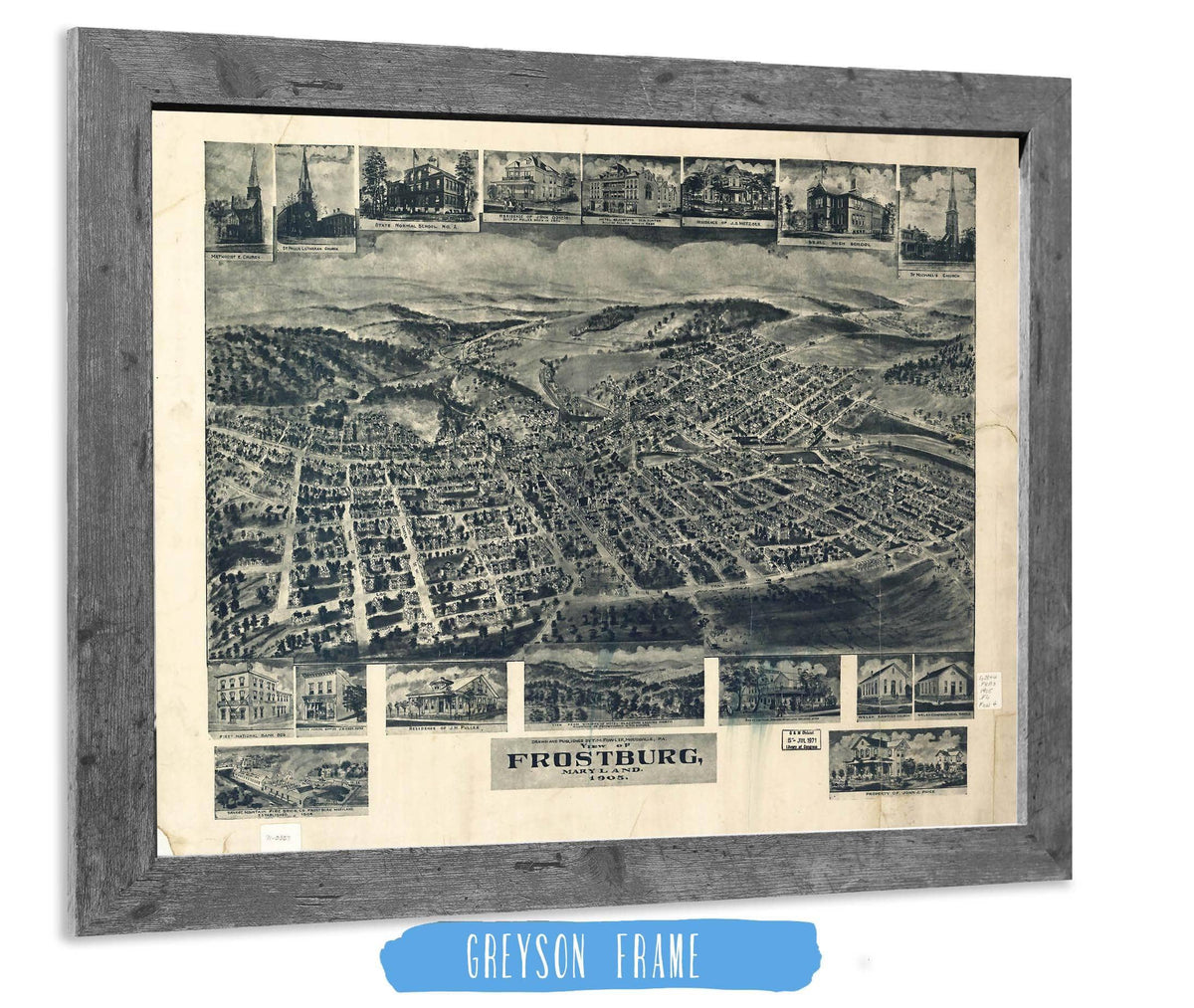 View Of Frostburg Maryland 1905 State of Maryland