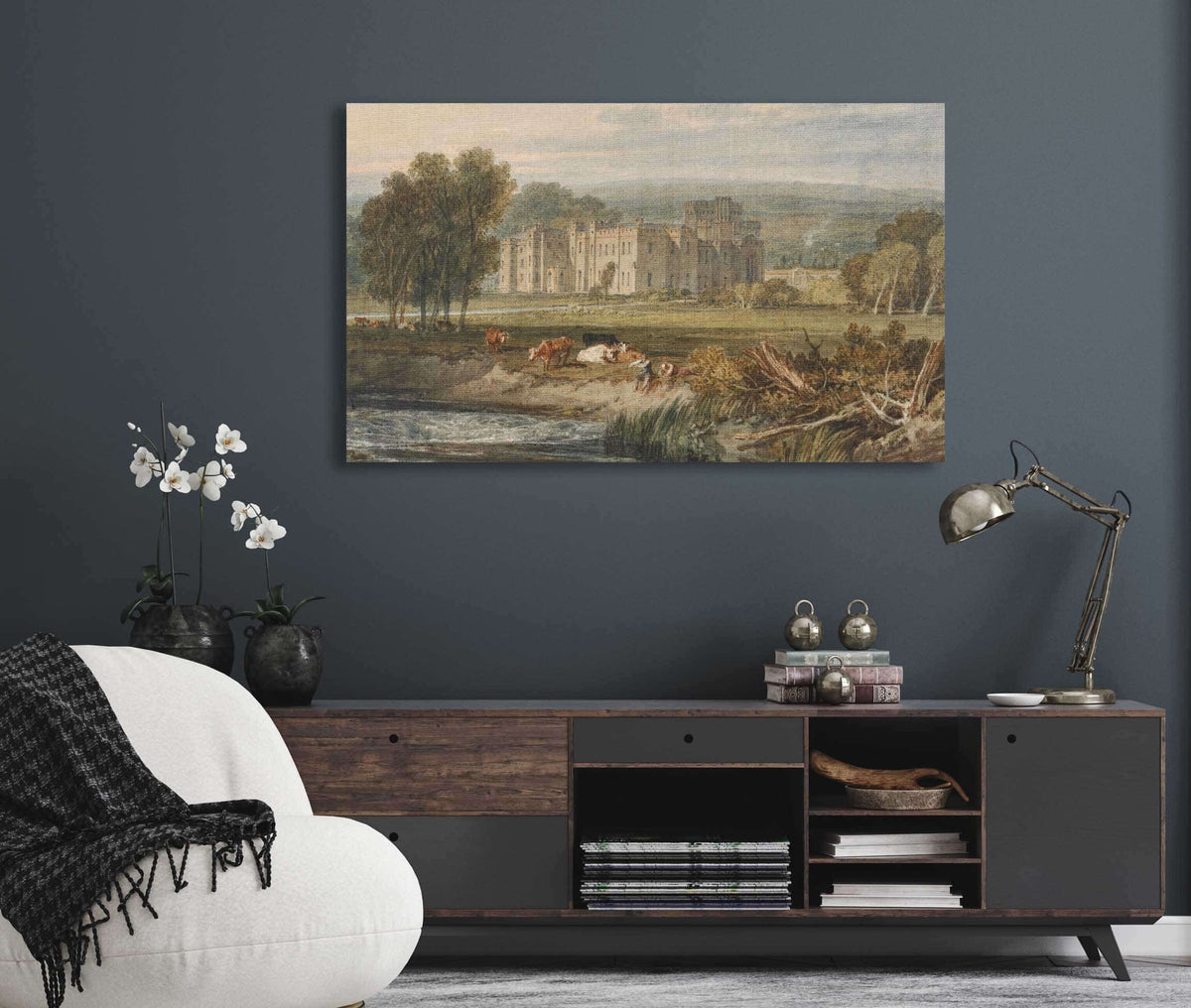 View Of Hampton Court Herefordshire From The Southeast by Joseph Mallord William Turner