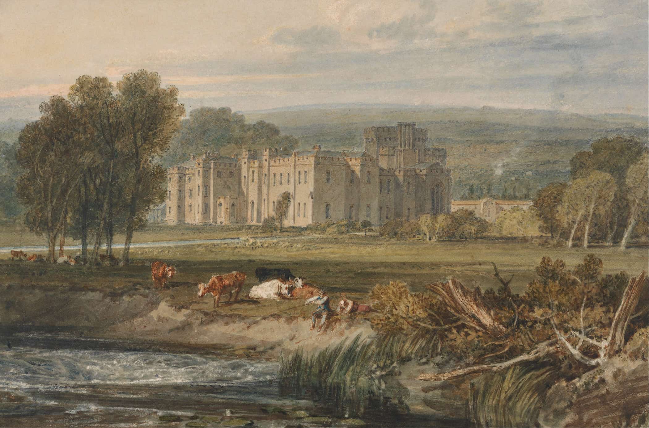 View Of Hampton Court Herefordshire From The Southeast by Joseph Mallord William Turner