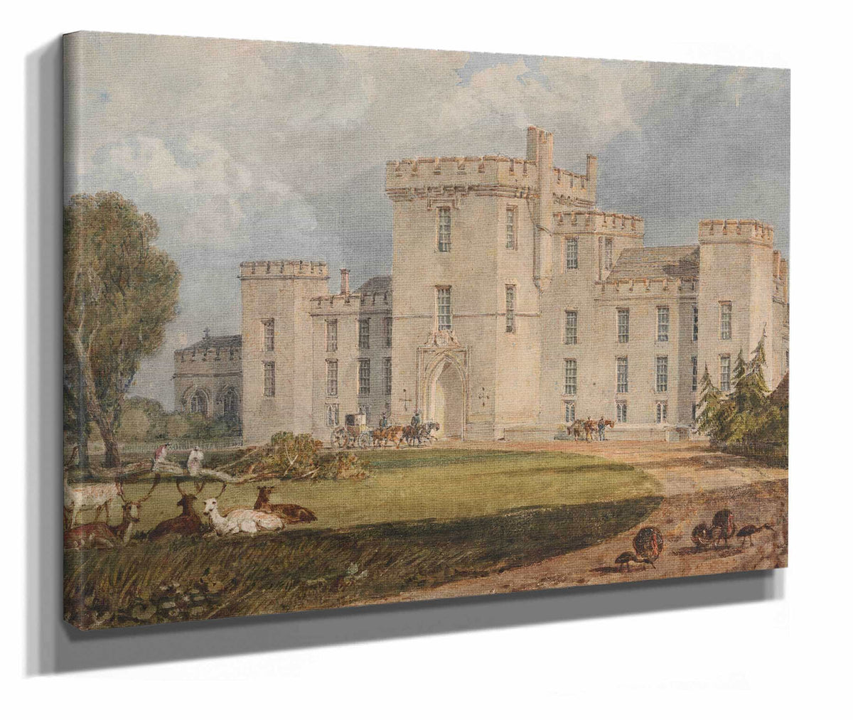 View Of Hampton Court Hertefordshire From The Northwest by Joseph Mallord William Turner