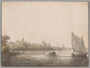 View Of Ijsselmonde Seen Across The New Maas by Aelbert Cuyp