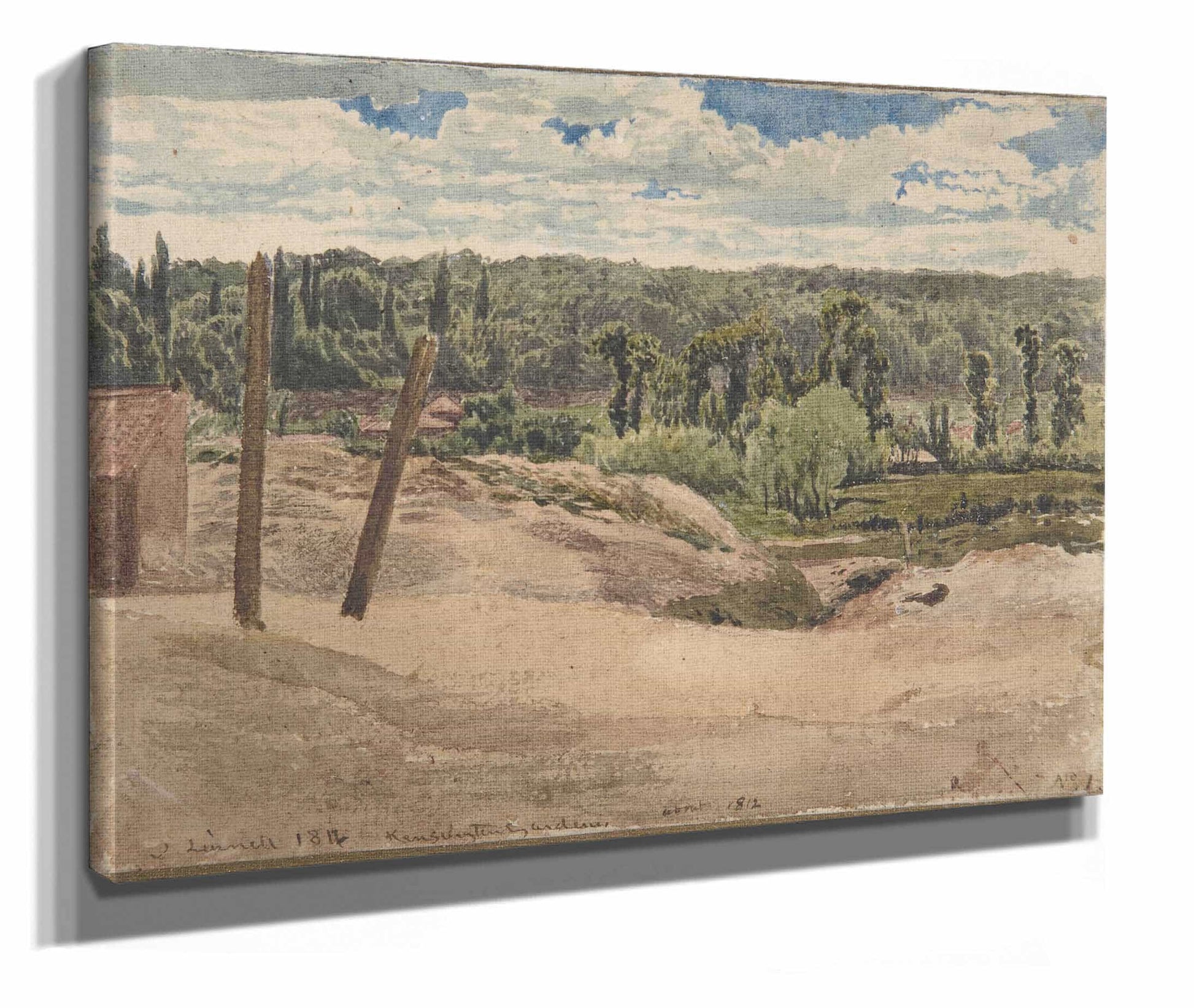 View Of Kensington Gardens London by John Linnell