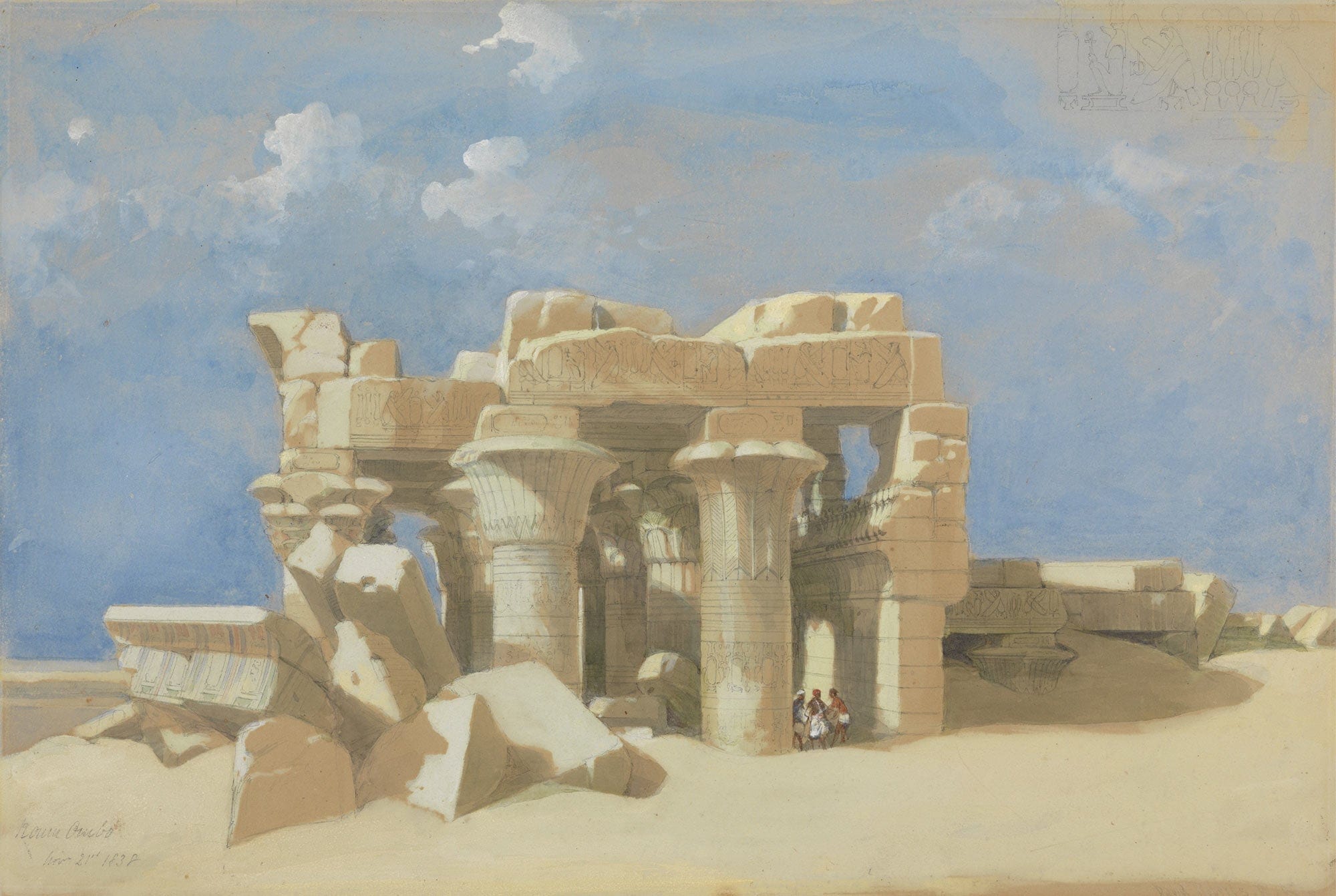 View Of Kom Ombo by David Roberts