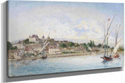View Of Lake Leman At Nyon by Johan Barthold Jongkind