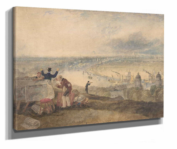 View Of London From Greenwich by Joseph Mallord William Turner