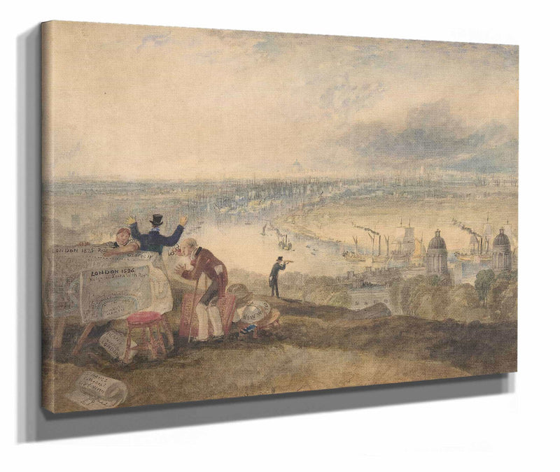 View Of London From Greenwich by Joseph Mallord William Turner