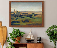 View Of Marino In The Alban Mountains In The Early Morning by Jean Baptiste Camille Corot