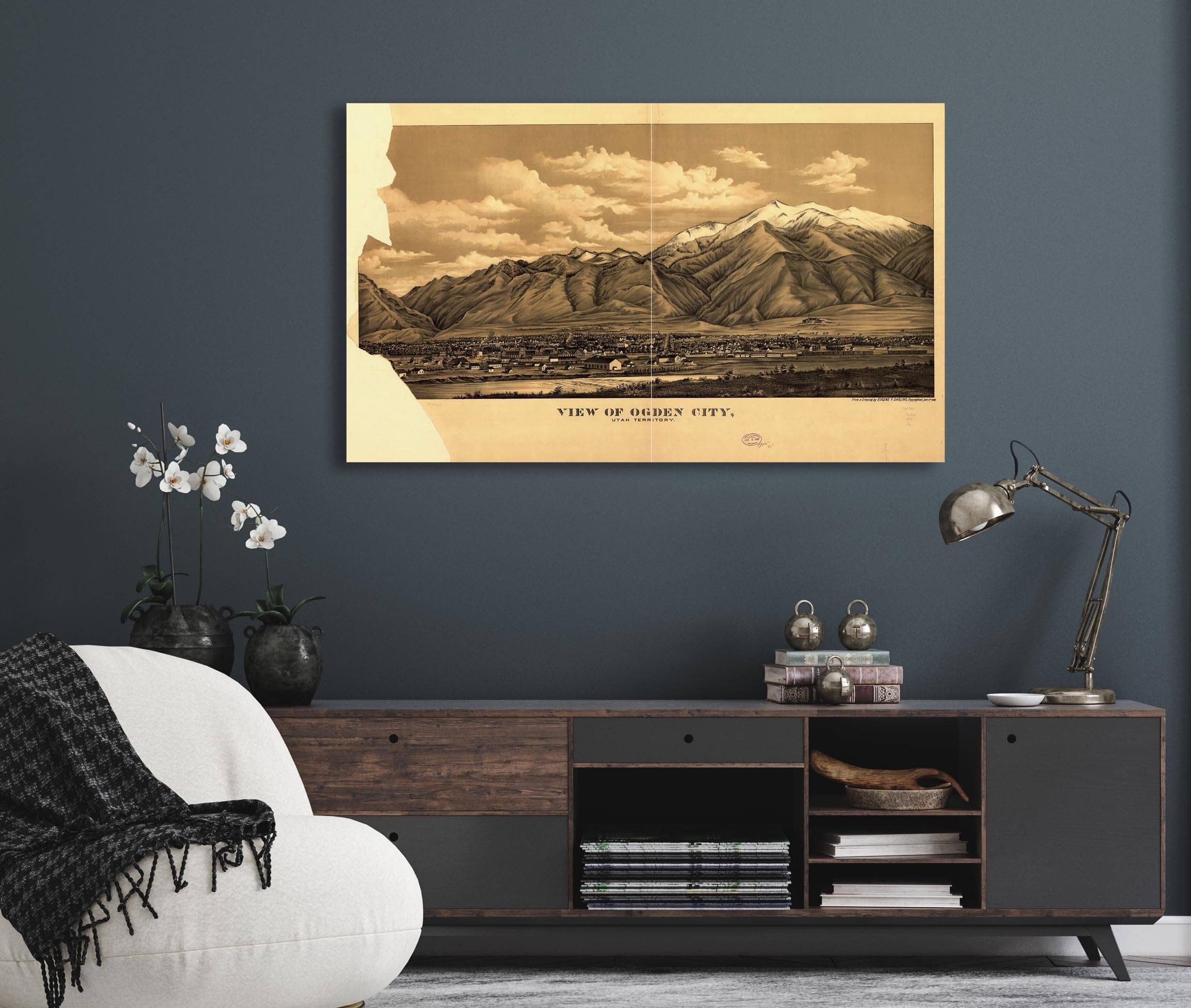 View Of Ogden City Utah Territory  State Of Utah
