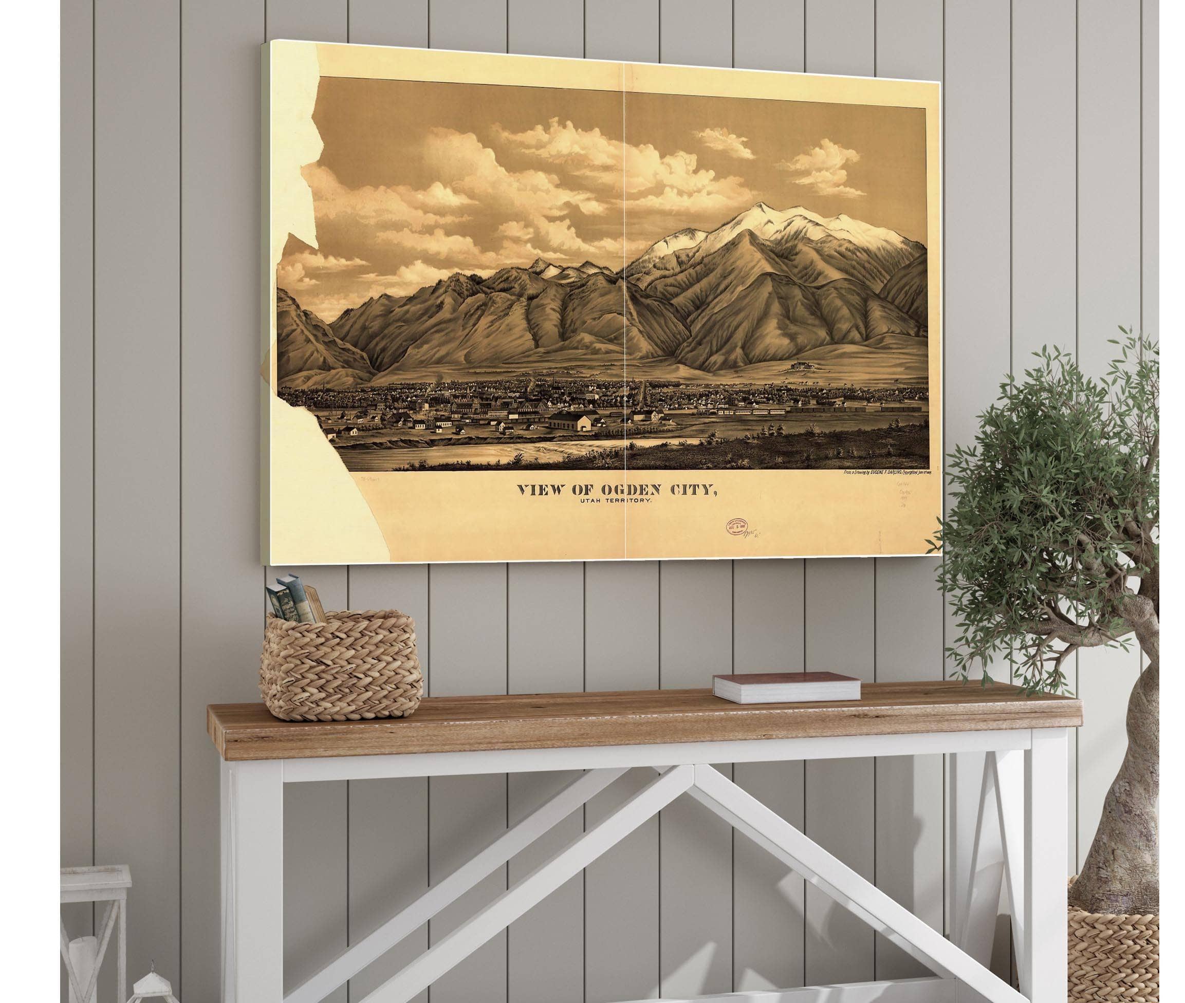 View Of Ogden City Utah Territory  State Of Utah