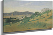 View Of Olevano by Jean Baptiste Camille Corot