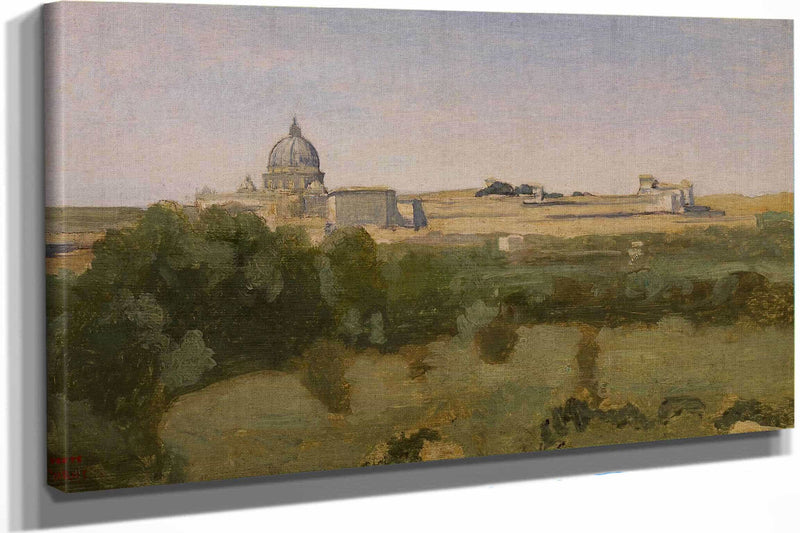 View Of Rome From Monte Pincio by Jean Baptiste Camille Corot