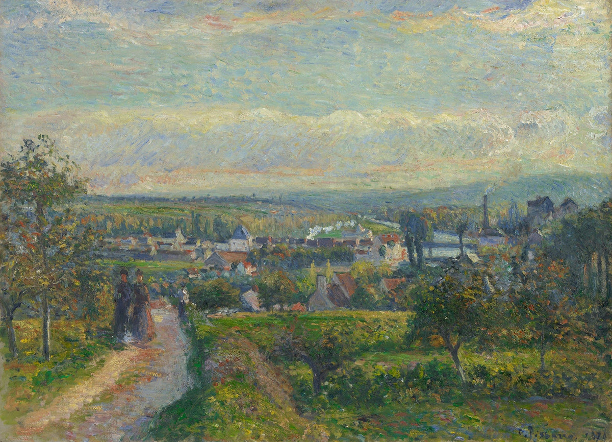 View Of Saint Ouen Laumone by Camille Pissarro