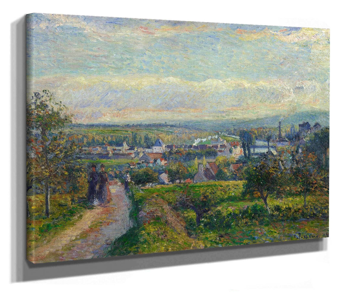 View Of Saint Ouen Laumone by Camille Pissarro