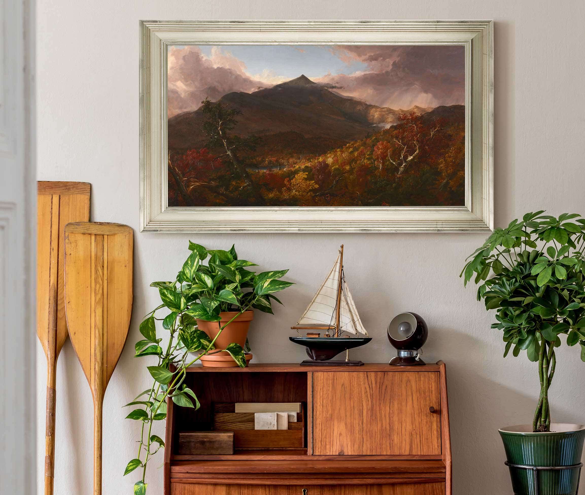 View Of Schroon Mountain Essex County New York After A Storm by Thomas Cole
