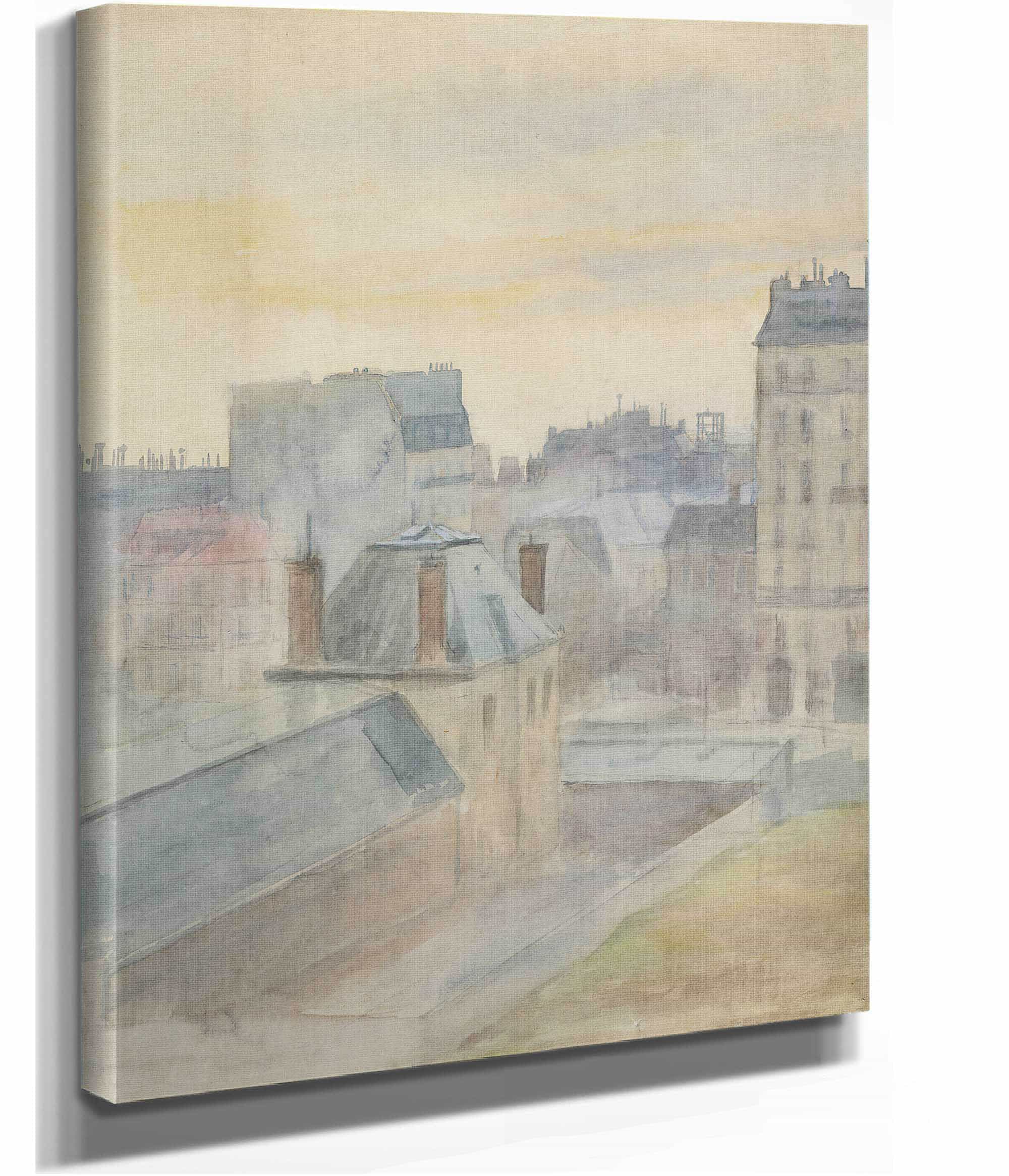 View Of The Artists Studio In Paris by Albert Edelfelt