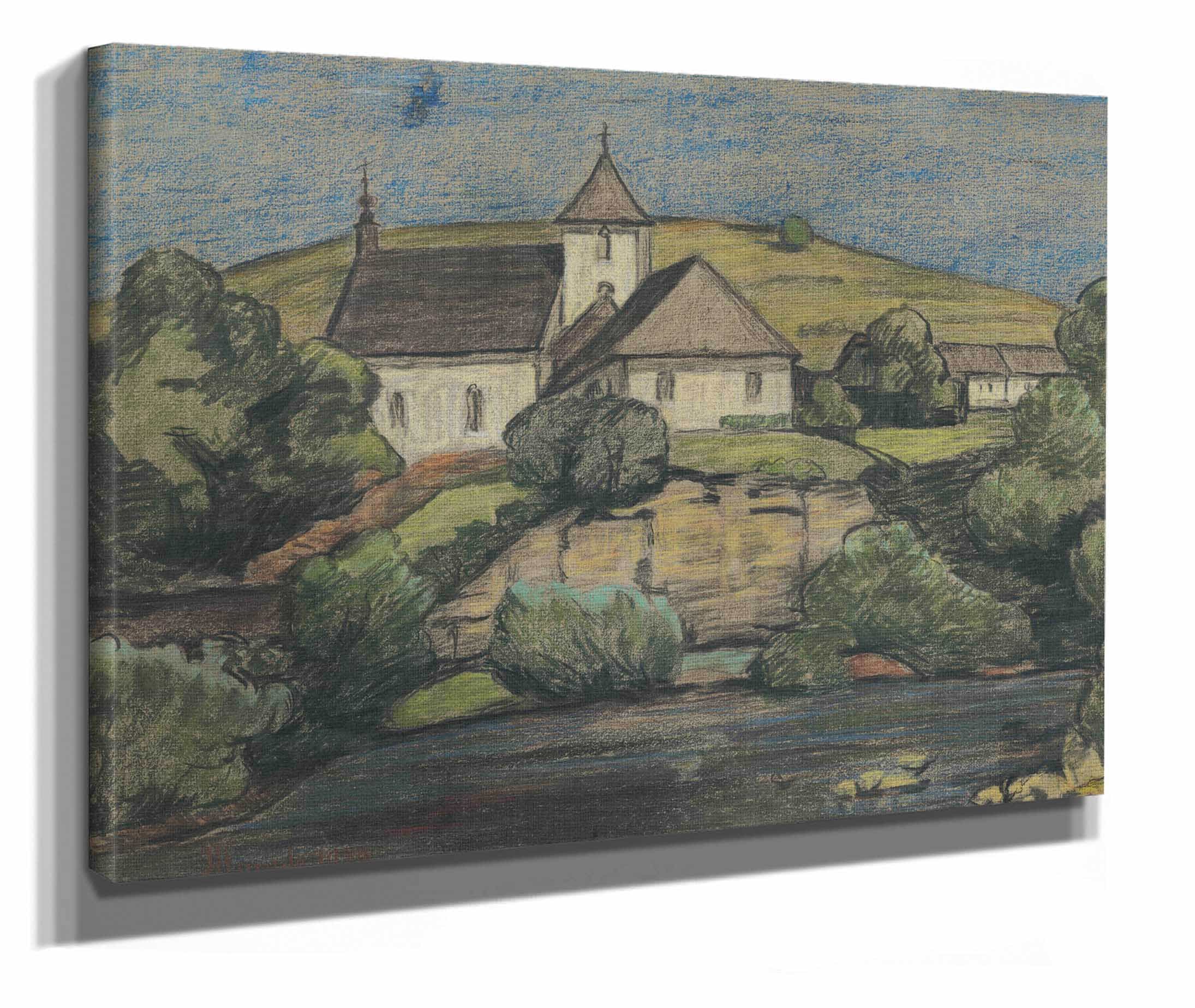 View Of The Church by Jozef Hanula