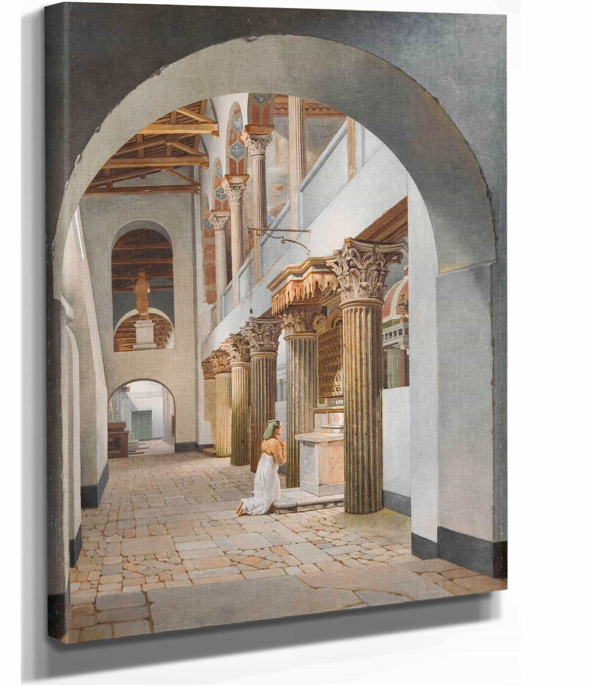 View Of The Church Of San Lorenzo Fuori Le Mura by Christoffer Wilhelm Eckersberg