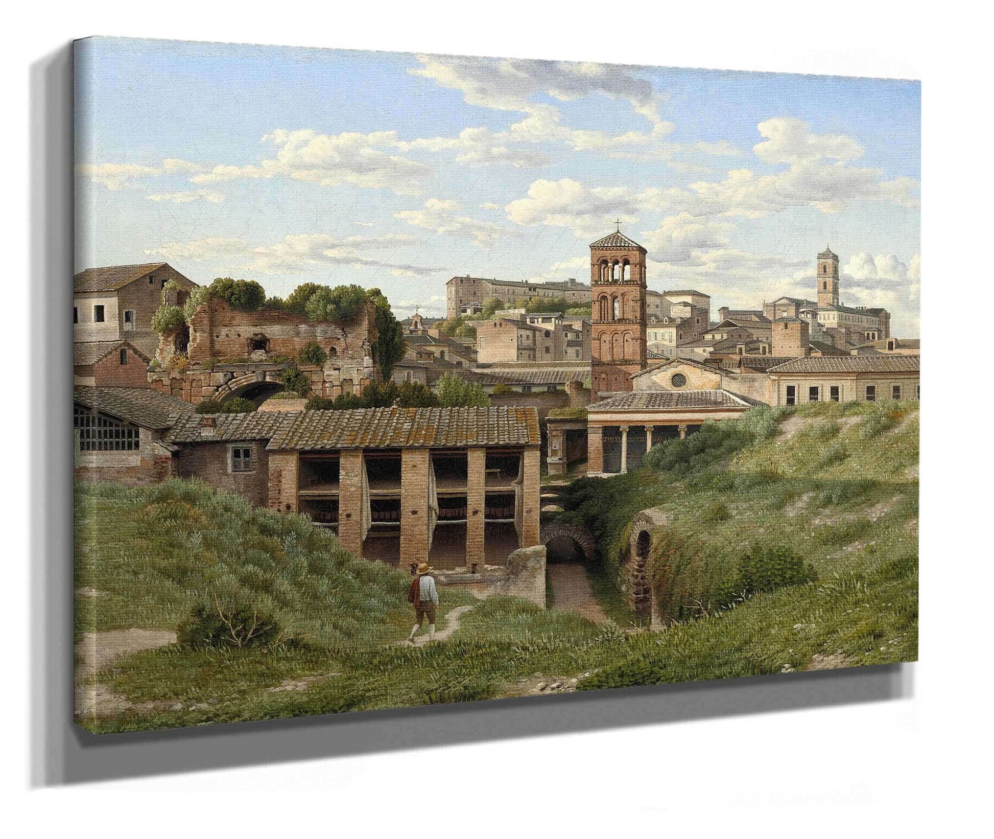 View Of The Cloaca Maximarome by Christoffer Wilhelm Eckersberg