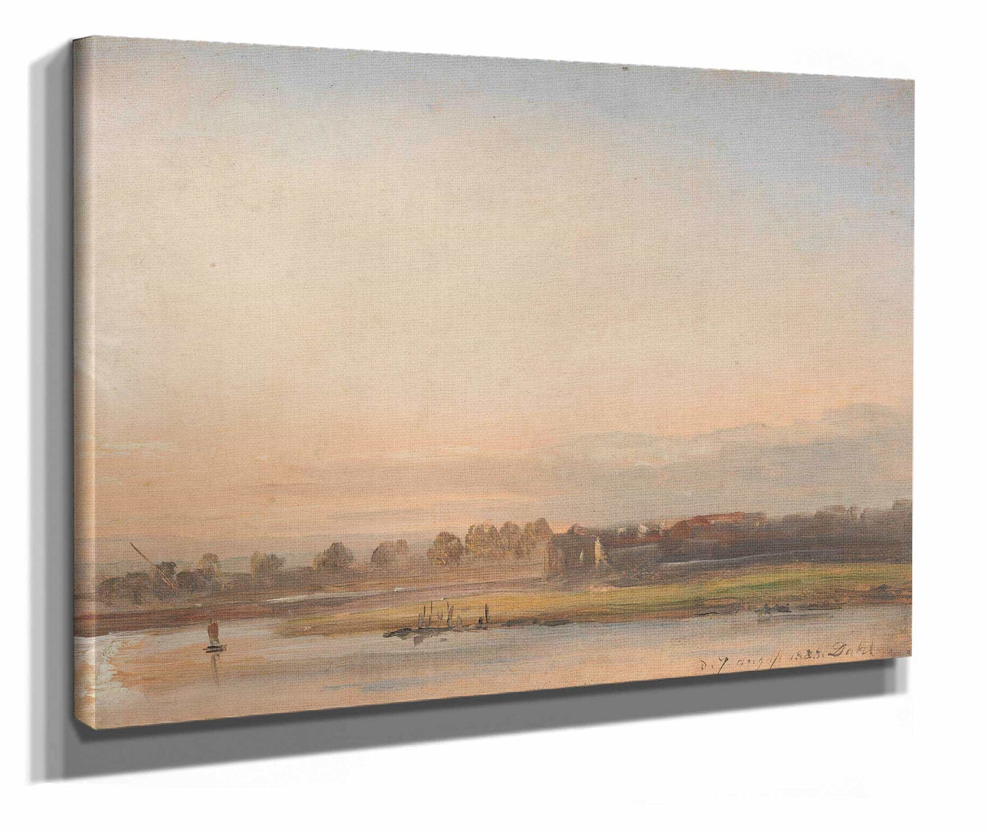 View Of The Elbe by Johan Christian Dahl