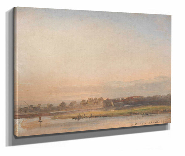 View Of The Elbe by Johan Christian Dahl