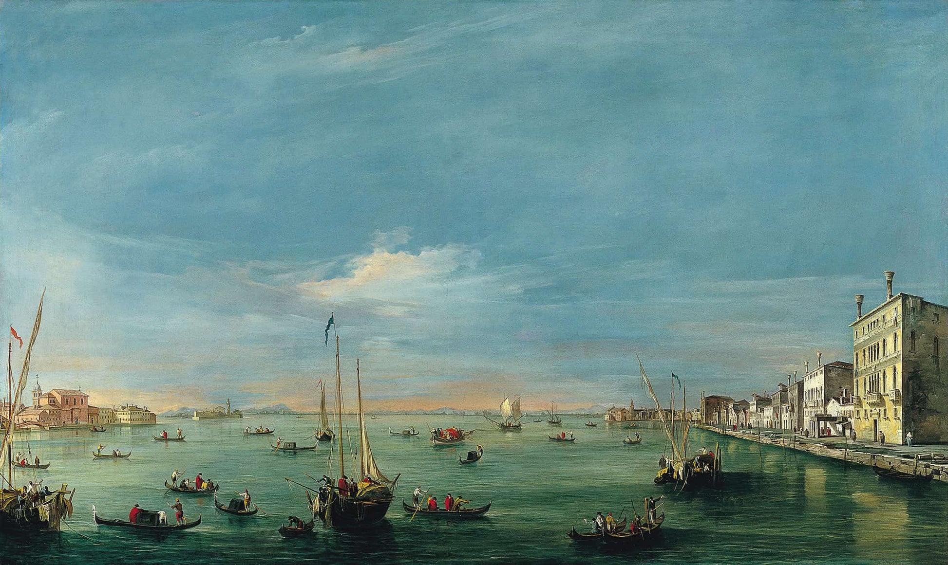 View Of The Giudecca Canal And The Zattere by Francesco Guardi