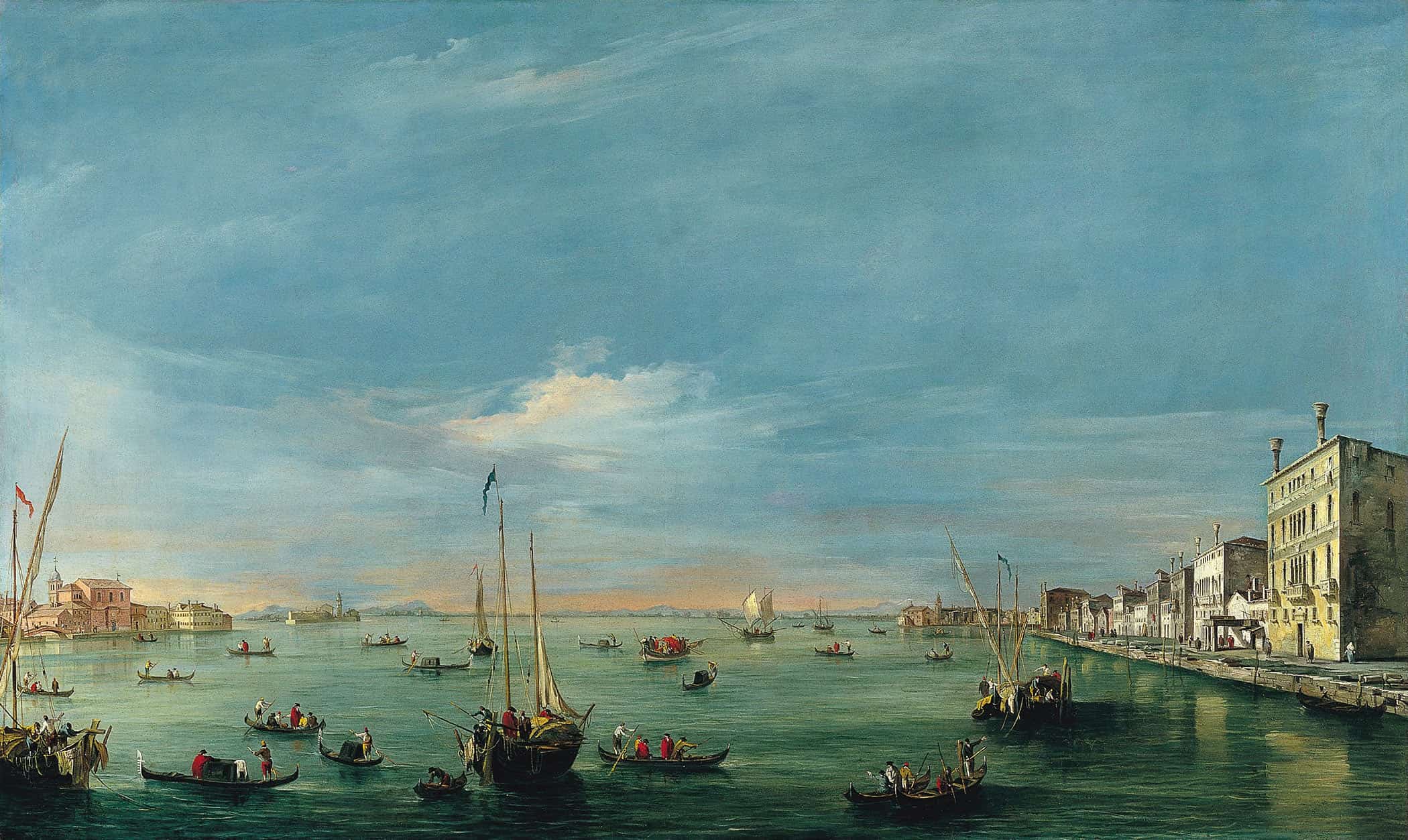 View Of The Giudecca Canal And The Zattere by Francesco Guardi