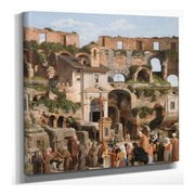 View Of The Interior Of The Colosseum by Christoffer Wilhelm Eckersberg