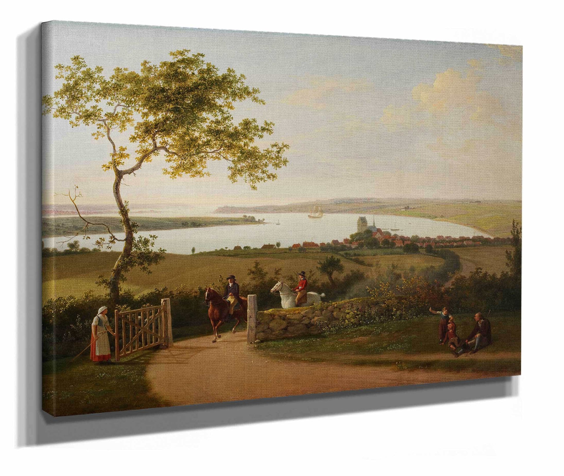 View Of The Little Belt From A Hill Near Middelfart Funen by Jens Juel