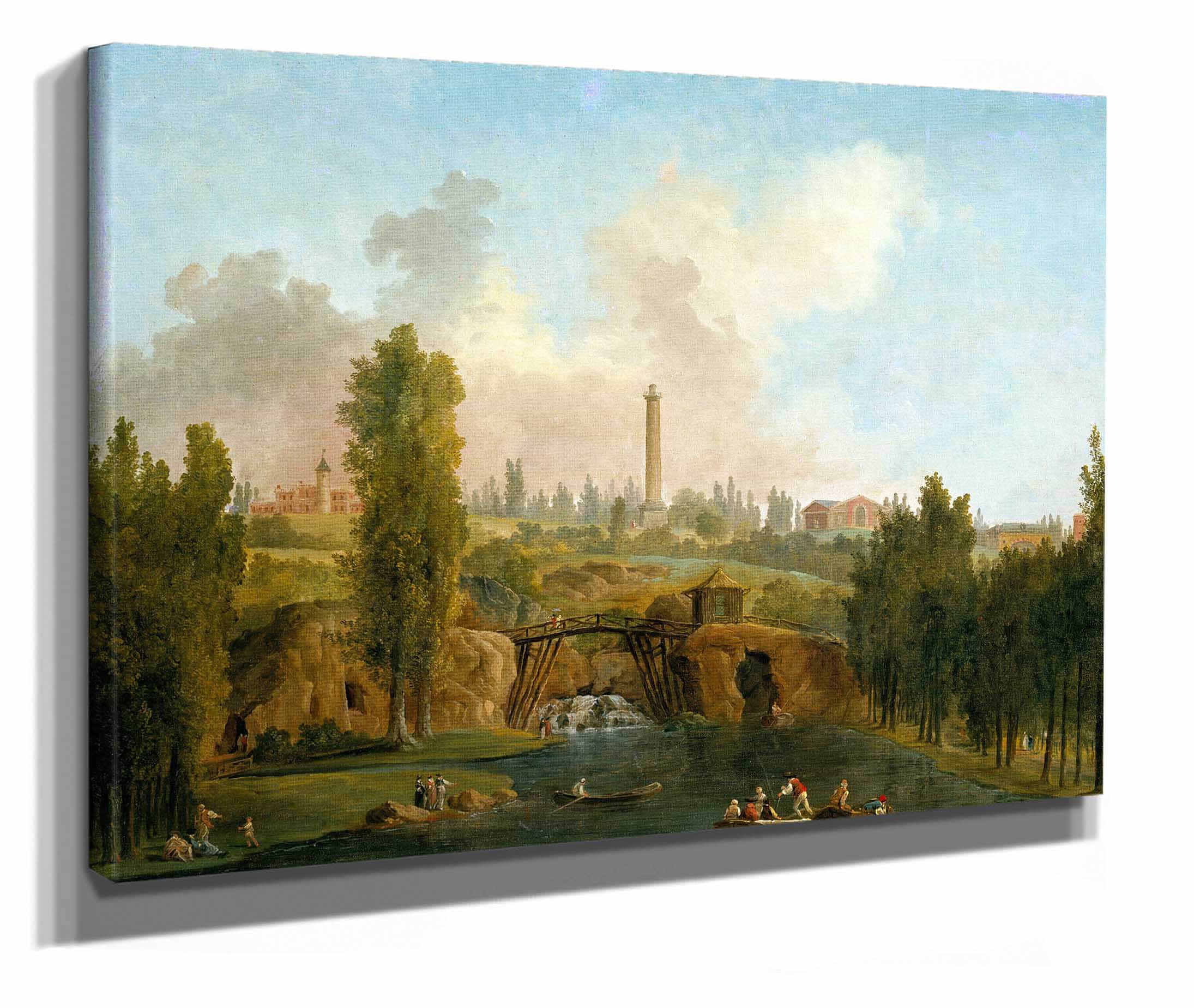 View Of The Park Of Mereville by Hubert Robert