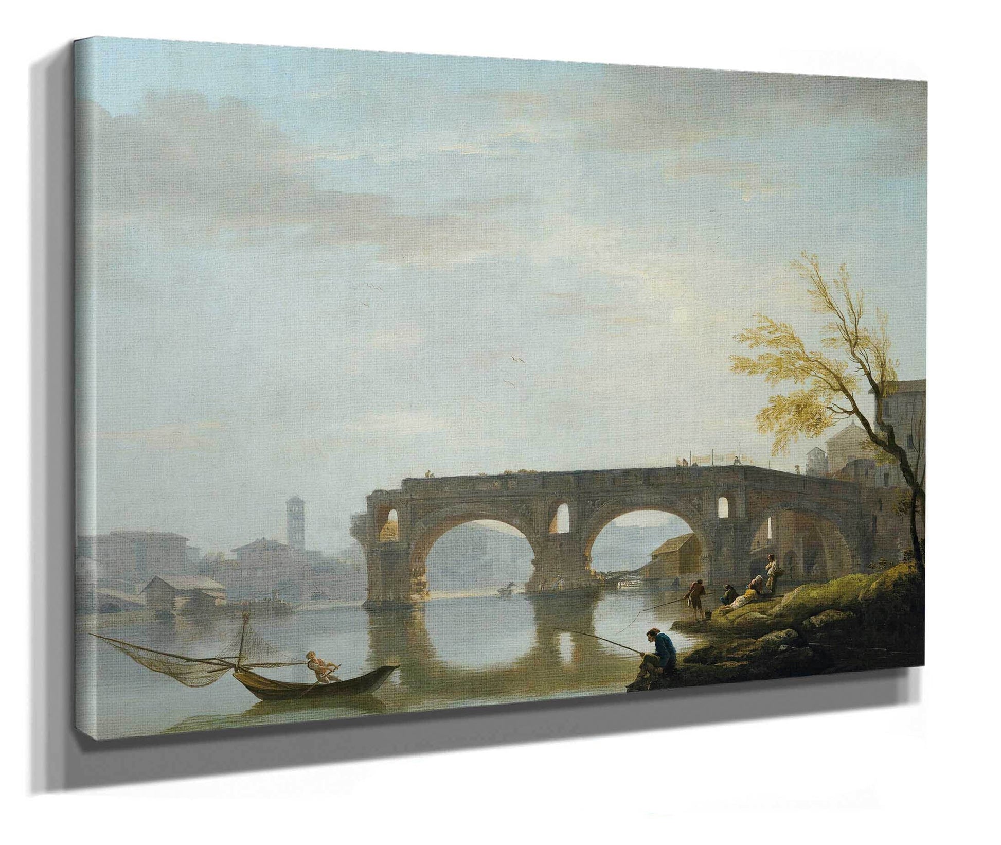 View Of The Ponte Rotto Rome by Claude Joseph Vernet
