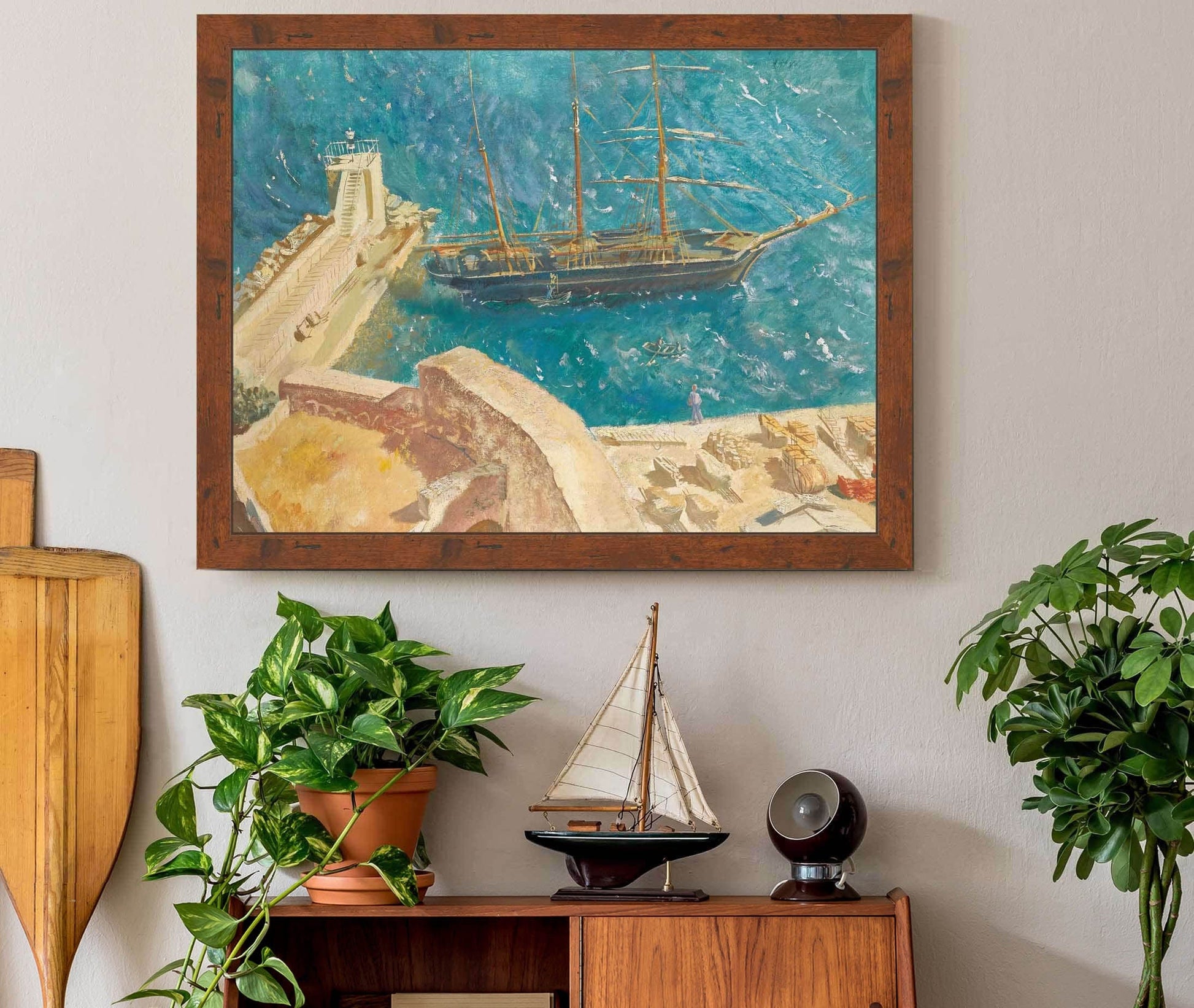View Of The Port In Calvi by Alexander Evgenievich Yakovlev