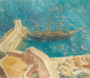 View Of The Port In Calvi by Alexander Evgenievich Yakovlev
