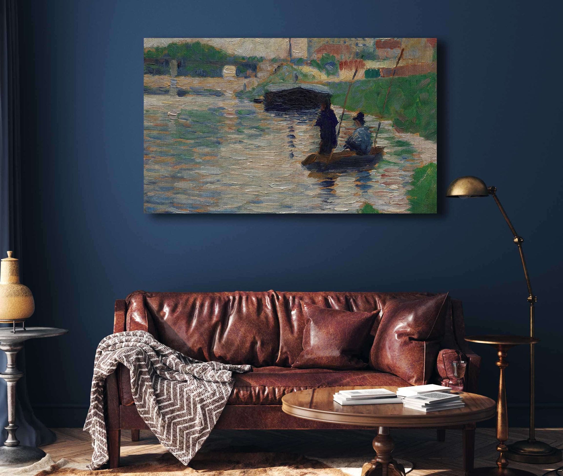 View Of The Seine   by Georges Seurat