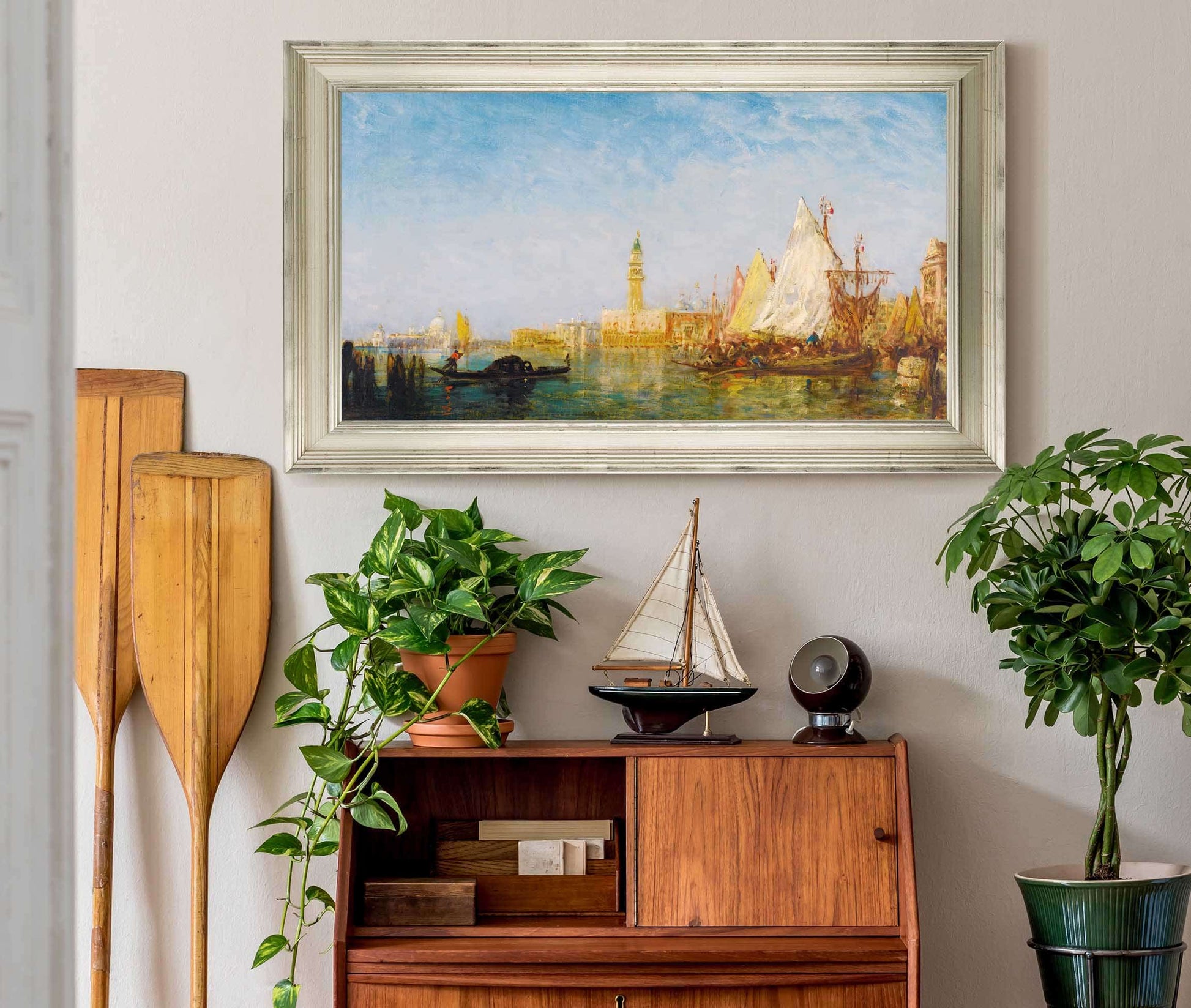 View Of Venice With The Doges Palace by Felix Ziem