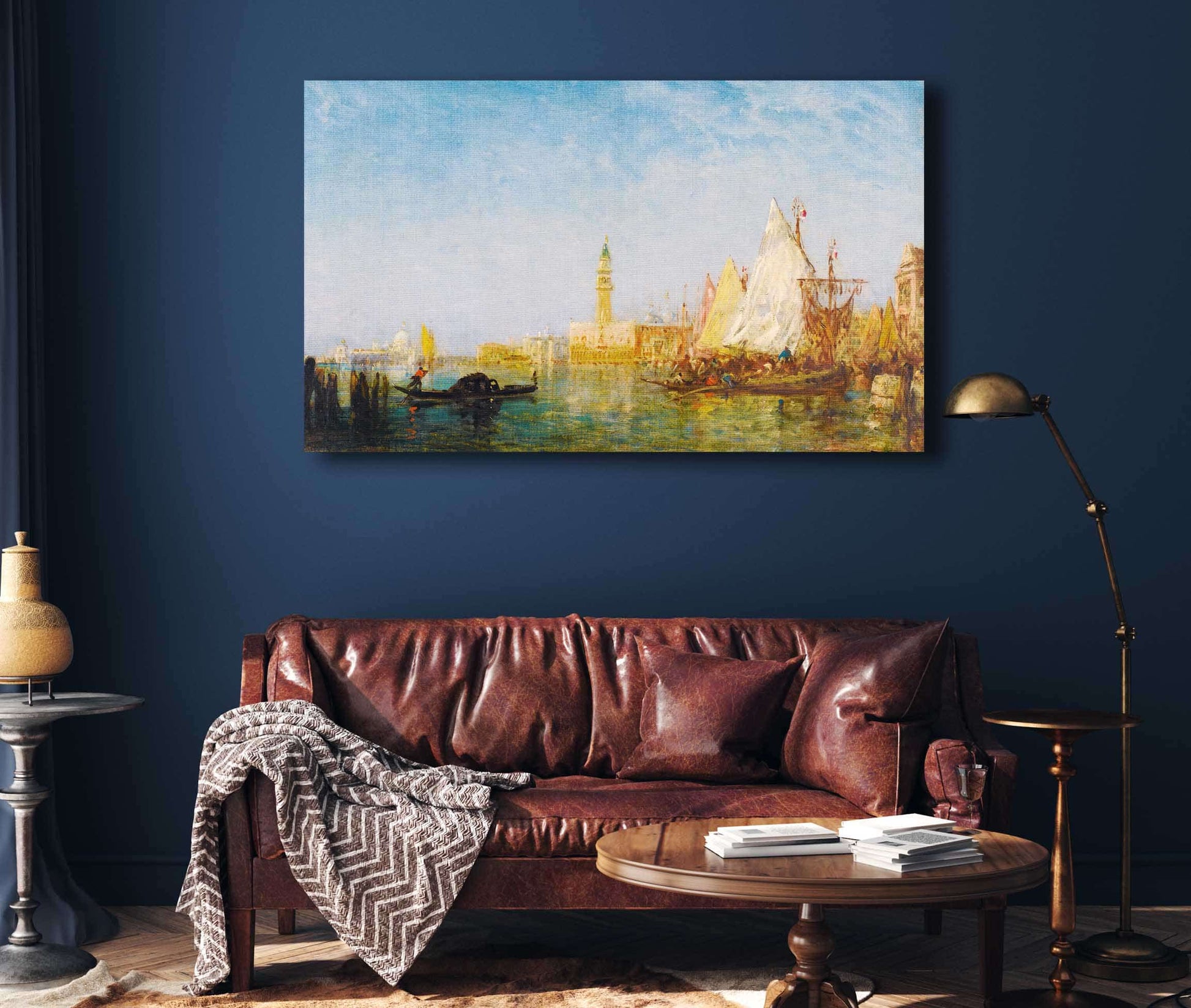 View Of Venice With The Doges Palace by Felix Ziem