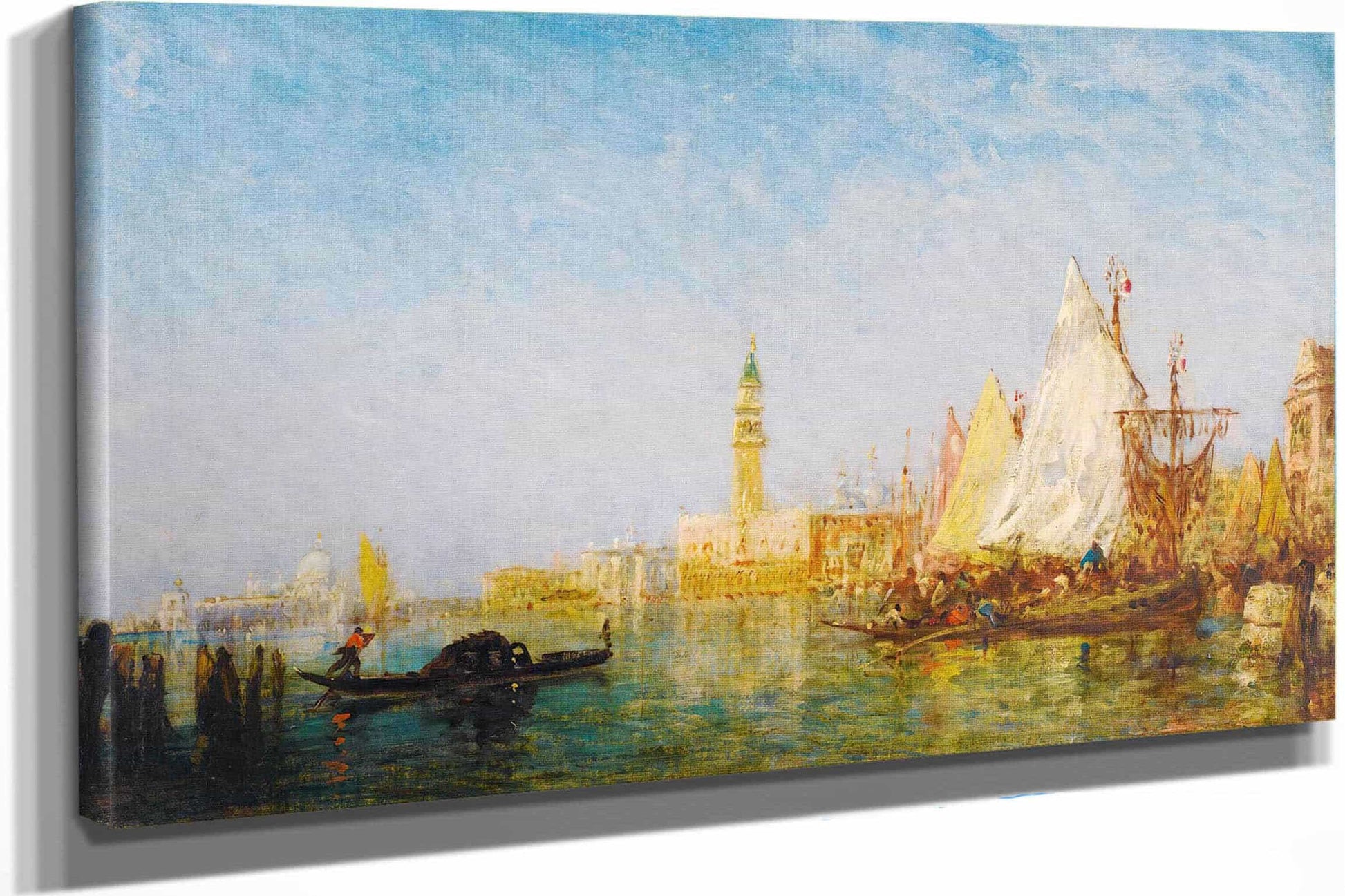 View Of Venice With The Doges Palace by Felix Ziem